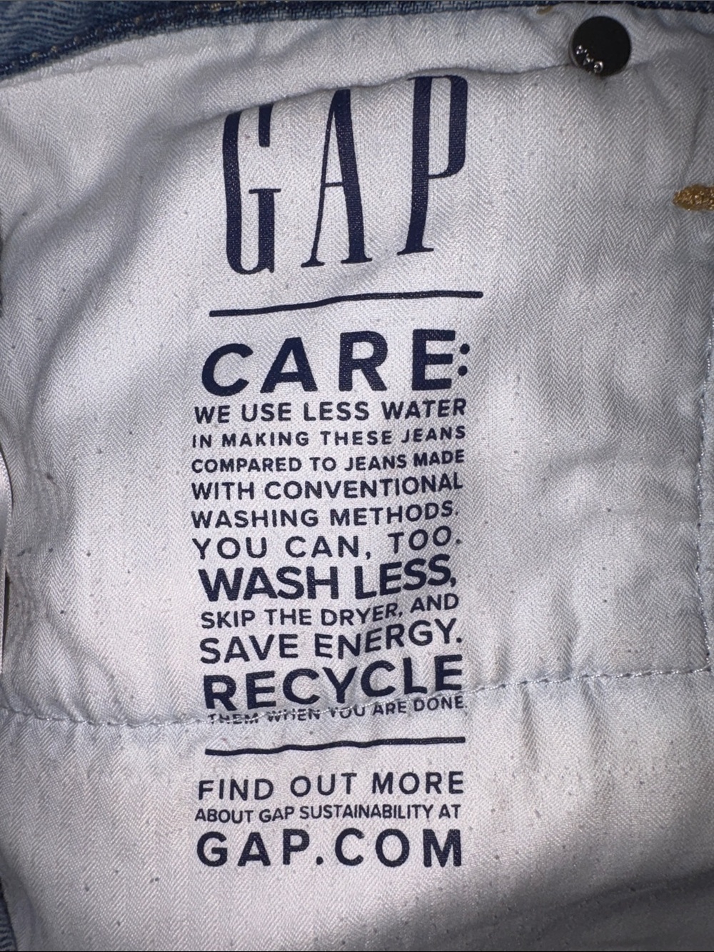 GAP Cut Off Denim Shorts Blue Size 16 - Picture 3 of 4